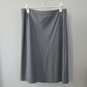 Ann Taylor Classic Gray A-Line Skirt